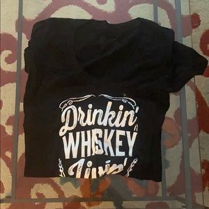 Drinkin’ Whiskey Livin’ Risky Tee